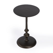 Load image into Gallery viewer, Aluminum Round Top Pedestal End Table - Dark Burnished Bronze
