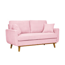 Load image into Gallery viewer, Upholstered Loveseat With Arms And Pillows
