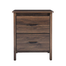 Load image into Gallery viewer, Titeca - Contemporary Wood 2 Drawer Nightstand
