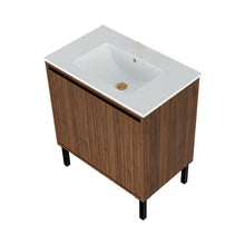 Load image into Gallery viewer, Bathroom Vanity With Ceramic Sink, Floor-Standing Design, Soft-Closing Drawers
