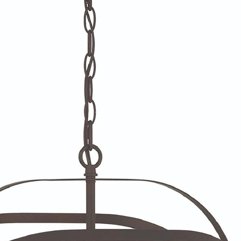 Candle Style Four Light Metal Dimmable Chandelier - Bronze