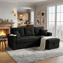 Load image into Gallery viewer, Sleeper Sectional With Pull Out Bed, Reversible Chaise
