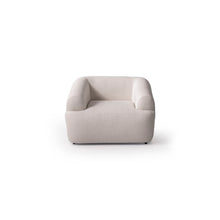 Load image into Gallery viewer, Boucle Arm Chair With Lumbar Pillow - White
