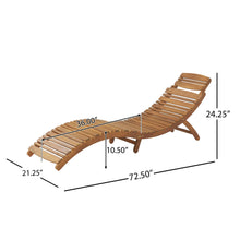 Load image into Gallery viewer, Lahaina - Wood Foldable Chaise Lounge
