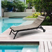 Load image into Gallery viewer, 2 Piece Outdoor Chaise Lounge Chair Cushion Set
