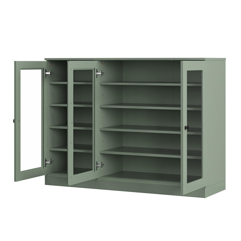 Solid Woodshoe Storage Cabinet (756025) - Sage