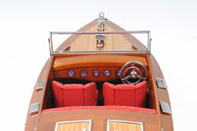 Load image into Gallery viewer, Hand Painted Decorative Boat - Brown
