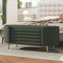 Load image into Gallery viewer, Modern Oval Storage Ottoman With Upholstery

