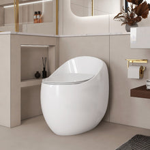 Load image into Gallery viewer, Modern Egg Shape Toilet 1.28 Gpf Single Flush Ceramic
