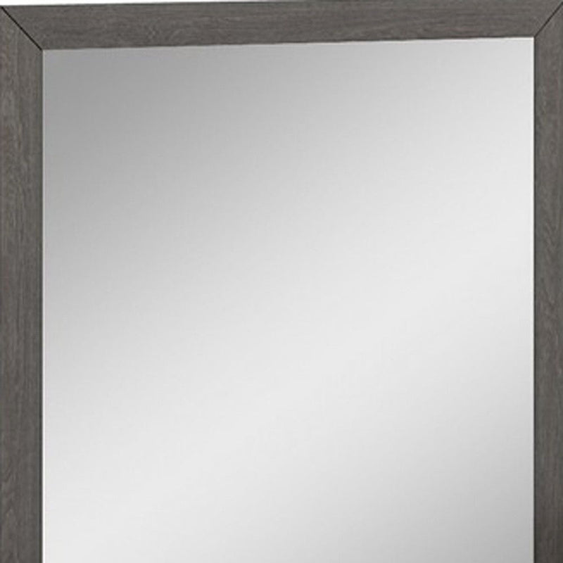 43" Refined High Gloss Mirror - Gray