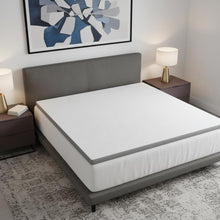 Load image into Gallery viewer, 3" White Gel Memory Foam Twin Mattress Topper
