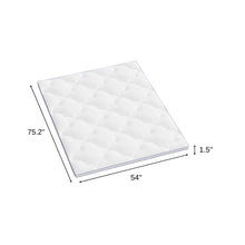 Load image into Gallery viewer, 2" White Cotton Extra-long Twin Mattress Topper
