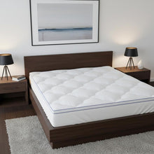 Load image into Gallery viewer, 2" White Cotton Extra-long Twin Mattress Topper
