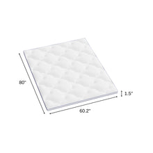 Load image into Gallery viewer, 2" White Cotton Extra-long Twin Mattress Topper

