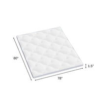 Load image into Gallery viewer, 2" White Cotton Extra-long Twin Mattress Topper
