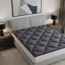 Load image into Gallery viewer, 2" Dark Gray Cotton Extra Long Twin Mattress Topper
