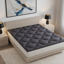 Load image into Gallery viewer, 2" Dark Gray Cotton Extra Long Twin Mattress Topper
