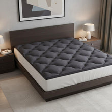 Load image into Gallery viewer, 2" Dark Gray Cotton Extra Long Twin Mattress Topper
