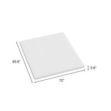 Load image into Gallery viewer, 4" White Memory Foam Twin Mattress Topper
