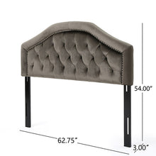 Load image into Gallery viewer, Kaarina - Contemporary Tufted Fabric Headboard
