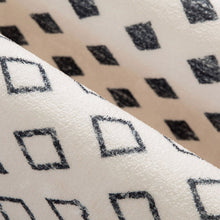 Load image into Gallery viewer, 3' X 5' Beige And Black Geometric Washable Area Rug
