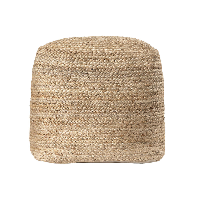 Upholstery Pouf Ottoman - Beige
