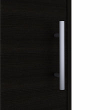 Load image into Gallery viewer, One Cabinet Faux Wood Nightstand - Black
