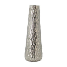 Load image into Gallery viewer, Carved Geometric Table Vase - Silver
