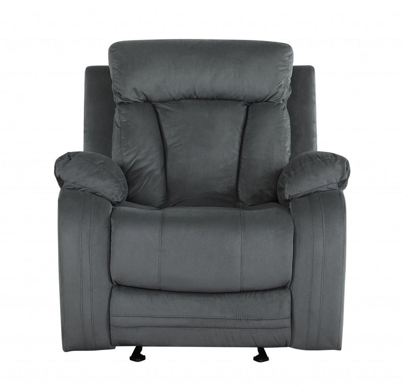Modern Gray Fabric Chair - Gray
