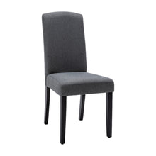 Load image into Gallery viewer, Upholstered Polyester Dining Parsons Chairs (Set of 2) - Dark Gray
