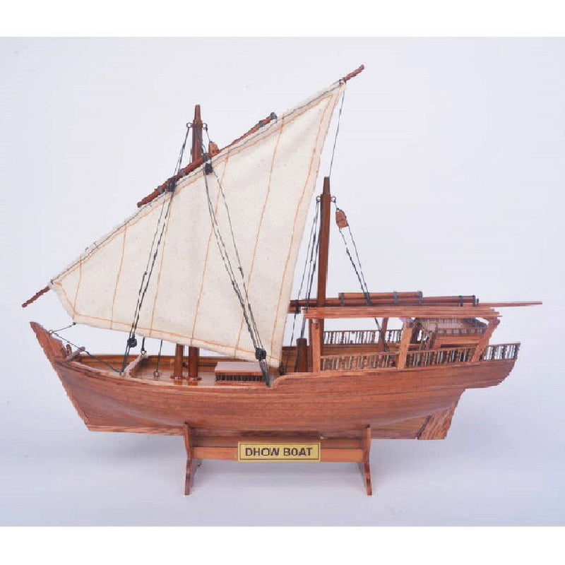 Hand Painted Model Boat (624239) - Light Brown / Beige