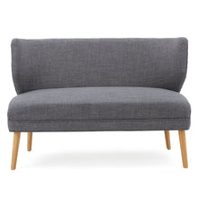 Load image into Gallery viewer, Elegant Classic Upholstered Loveseat With Curved Backrest
