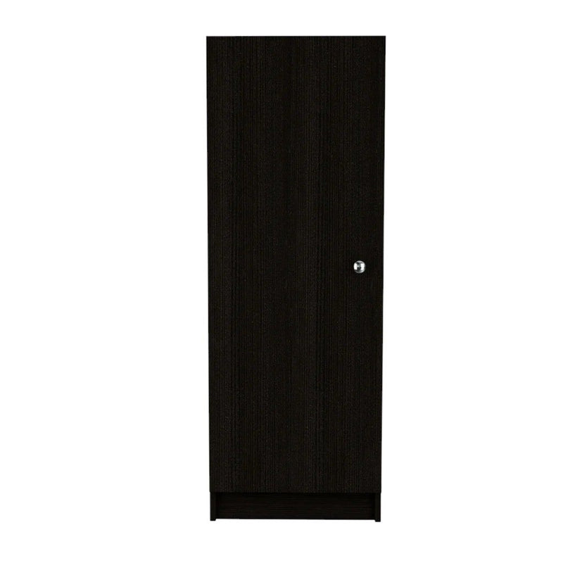 47" Wood Pantry Or Storage Closet - Black