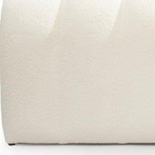 Load image into Gallery viewer, 59" White Tufted Boucle Upholstered Bench
