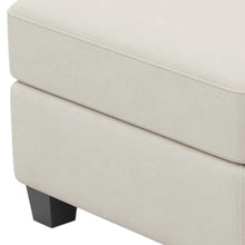 Load image into Gallery viewer, 25" Black Velvet Storage Ottoman
