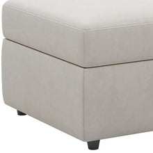 Load image into Gallery viewer, 30" Black Velvet Storage Ottoman
