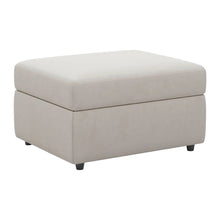 Load image into Gallery viewer, 30" Black Velvet Storage Ottoman
