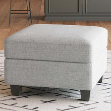 Load image into Gallery viewer, 25" Black Velvet Storage Ottoman
