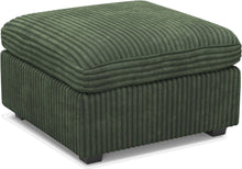 Load image into Gallery viewer, 30" Beige and Black Chenille Storage Ottoman
