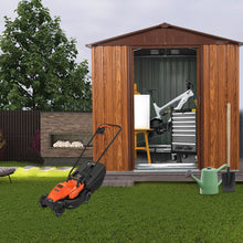 Load image into Gallery viewer, Outdoor Metal Storage Shed With Floor Base
