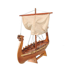 Load image into Gallery viewer, Hand Painted Decorative Boat (401869) - Natural
