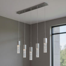 Load image into Gallery viewer, Five Light Transparent Metal Dimmable Smart Enabled Chandelier With Shades - Clear / Silver
