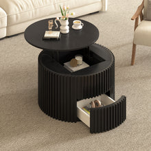 Load image into Gallery viewer, Round Lift Top Coffee Table With Hidden Storage For Living Room
