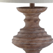 Load image into Gallery viewer, 27" Brown Urn Bedside Lamp With Drum Shade
