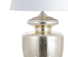 Load image into Gallery viewer, 31" Silver Novelty Table Lamp With Drum Shade
