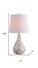 Load image into Gallery viewer, 21" Clear Novelty Desk Lamp With Drum Shade
