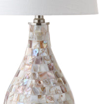 Load image into Gallery viewer, 21" Clear Novelty Desk Lamp With Drum Shade
