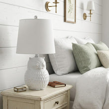 Load image into Gallery viewer, 21" Clear Novelty Desk Lamp With Drum Shade
