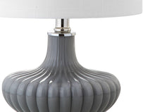 Load image into Gallery viewer, 18" Clear Novelty Table Lamp With Drum Shade

