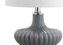 Load image into Gallery viewer, 18" Clear Novelty Table Lamp With Drum Shade
